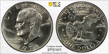 1974 $1 MS66