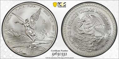 2023-Mo 1/2 oz Libertad Ag MS70