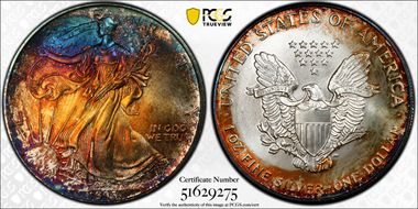 1993 $1 Silver Eagle MS67