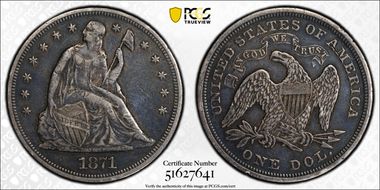1871 $1 VF30