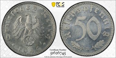 1940-B 50 Pfg J-372 MS63