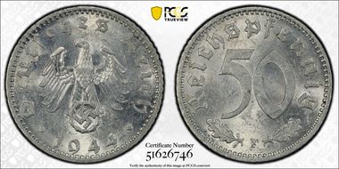 1944-F 50 Pfg J-372 MS61