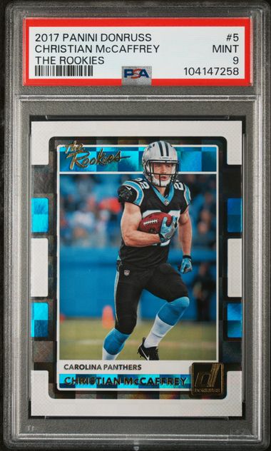 2017 Panini Donruss The Rookies Christian Mccaffrey #5 (The Rookies) Mint 9 front