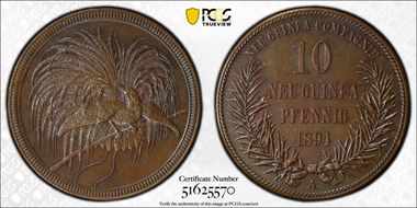 1894-A 10 Pfg J-703 MS63BN