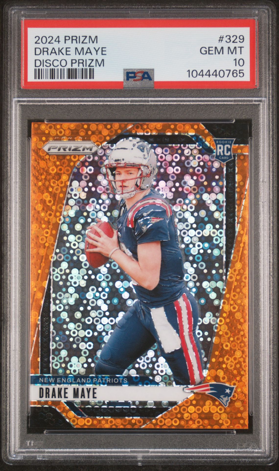 2024 Panini PANINI PRIZM NEON GREEN PULSAR #329 Drake Maye front