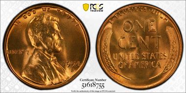 1954-S 1C MS66+ RD