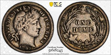 1895-O 10C VF20
