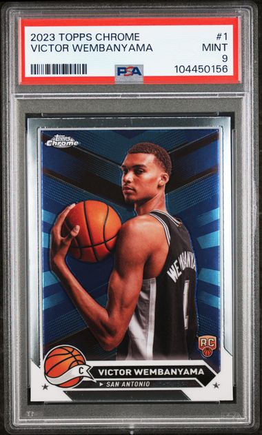 2023 Topps Chrome Victor Wembanyama #1 Mint 9 front