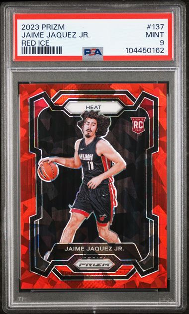 2023 Panini Prizm Jaime Jaquez Jr. #137 (Red Ice) Mint 9 front