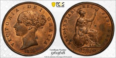 1858/7 1/2D S-3949 MS63RB