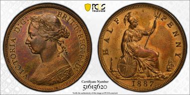 1887 1/2D S-3956 MS64RB