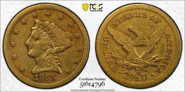 1865-S $2.50 F15