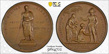 1846 Medal Fonrobert-8106 AE Simon Bolivar SP58BN