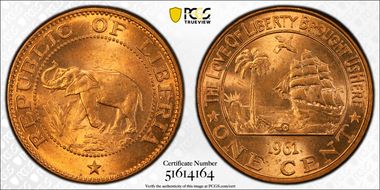 1961 1C MS66RD