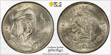 1950-Mo 50C MS65