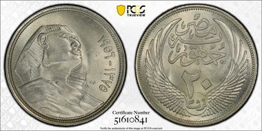 AH1375-1956 20 Pst MS64