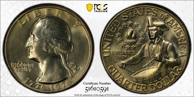 1976-D 25C Clad MS66