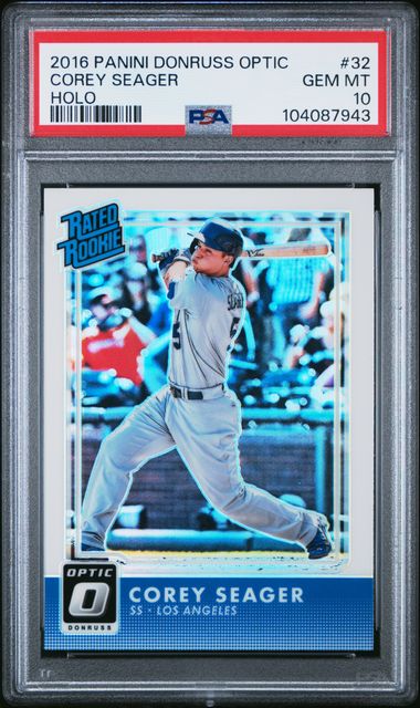 2016 Panini Donruss Optic Holo #32 Corey Seager front