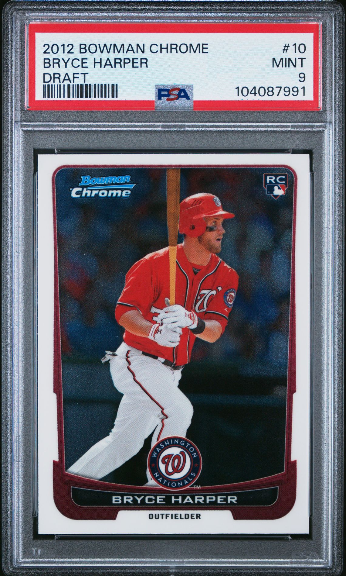 2012 Bowman BOWMAN CHROME DRAFT #10 Bryce Harper front