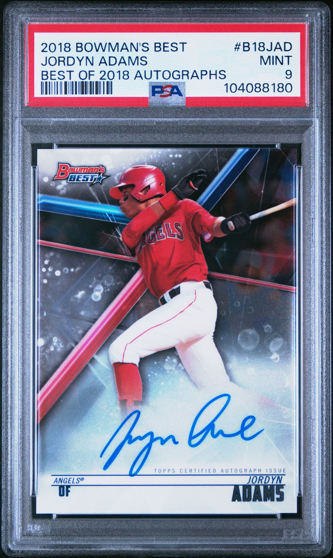 2018 Bowman BOWMAN'S BEST BEST OF 2018 AUTOGRAPHS #B18JAD Jordyn Adams front