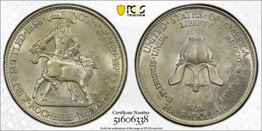 1938 50C New Rochelle MS64