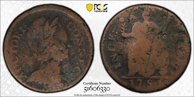 1785 CT 1/2P Bust Right N1BN
