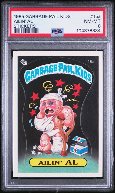 1985 Garbage Pail Kids Garbage Pail Kids Series 1 STICKERS #15A Ailin' Al front