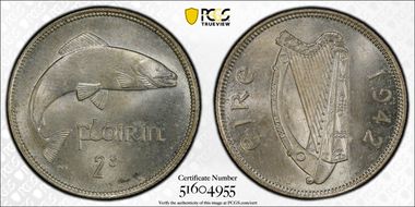 1942 Florin MS64