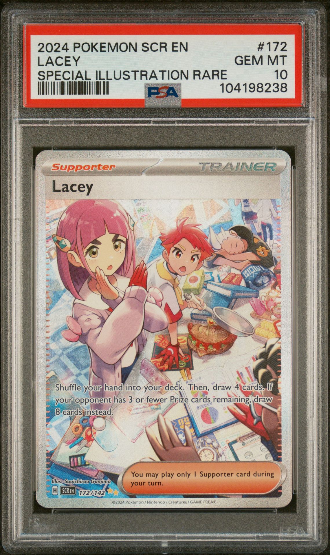 2024 Pokemon POKEMON SCR EN-STELLAR CROWN SPECIAL ILLUSTRATION RARE #172 Lacey front