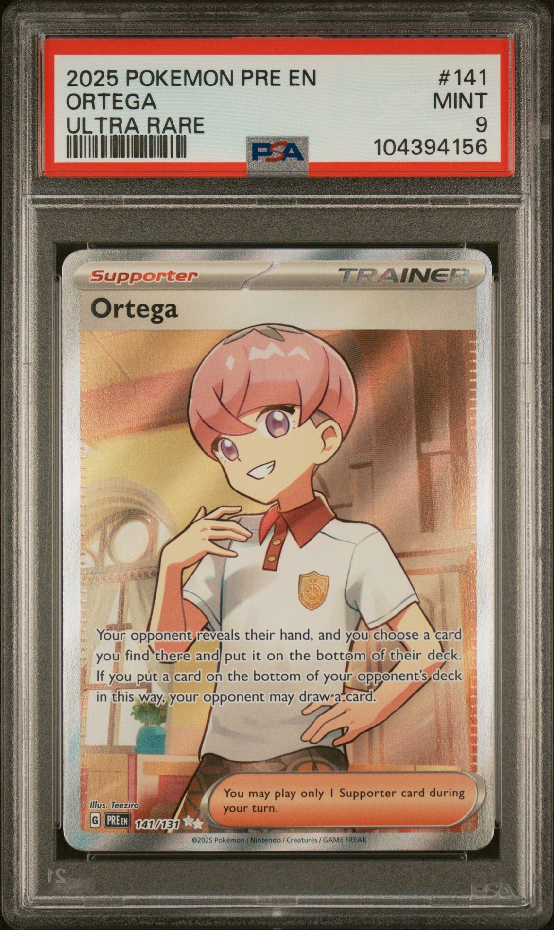 2025 Pokemon POKEMON PRE EN-PRISMATIC EVOLUTIONS #141 Ortega front