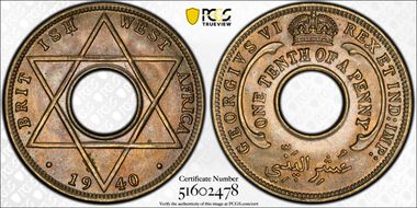 1940 1/10D KM-20 MS65