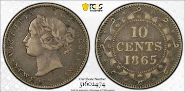 1865 10C VF30