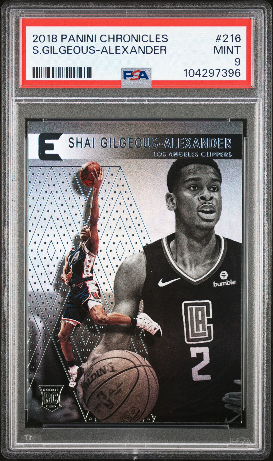 2018 Panini Chronicles S.gilgeous-Alexander #216 Mint 9 front