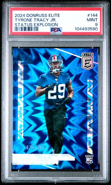 2024 Panini Donruss Elite Tyrone Tracy Jr. #144 (Status Explosion) Mint 9 front