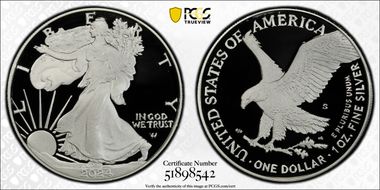 2024-S $1 Silver Eagle First Strike PR70DCAM