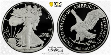 2025-W $1 Silver Eagle First Strike PR70DCAM