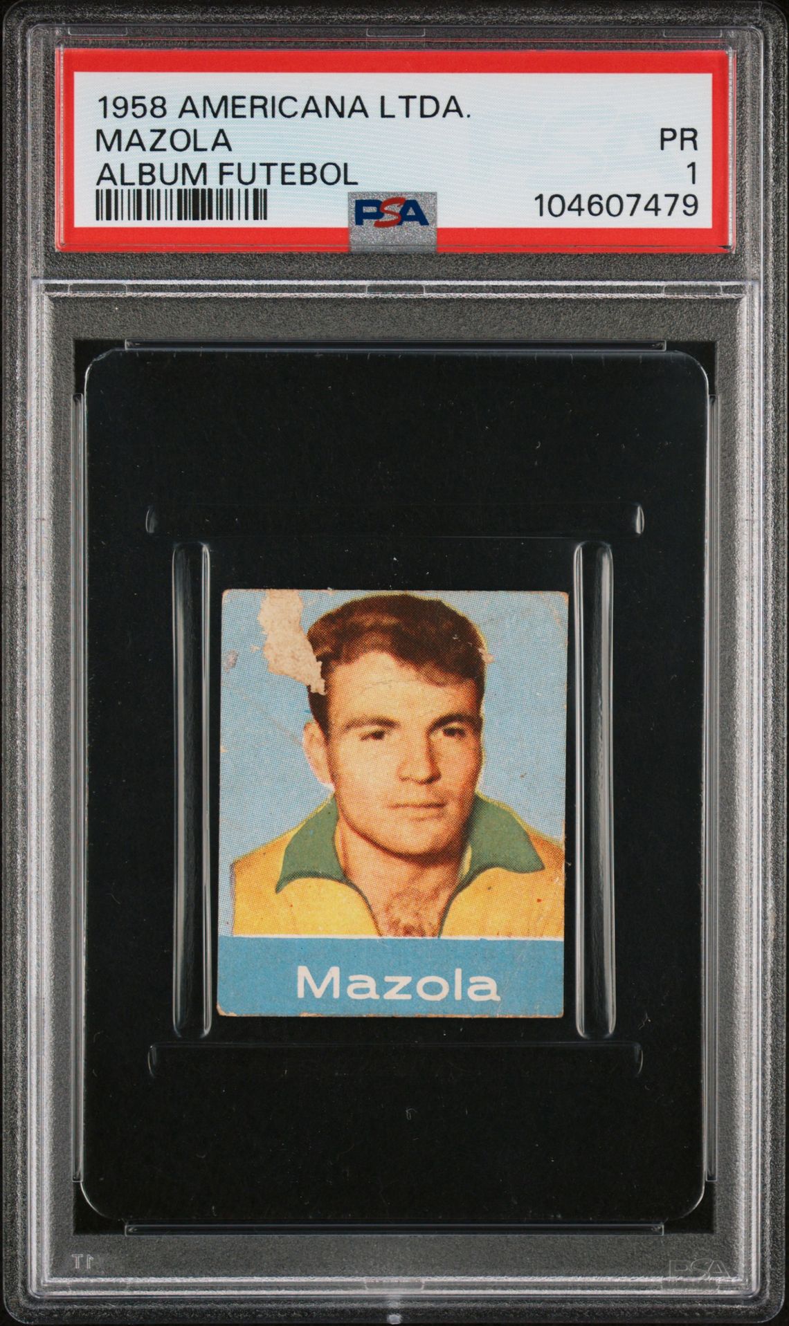 1958 AMERICANA LTDA. ALBUM FUTEBOL Mazola front