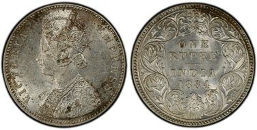 1884-B Rupee SW-6.76 MS62
