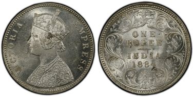 1884-C Rupee SW-6.73 MS63
