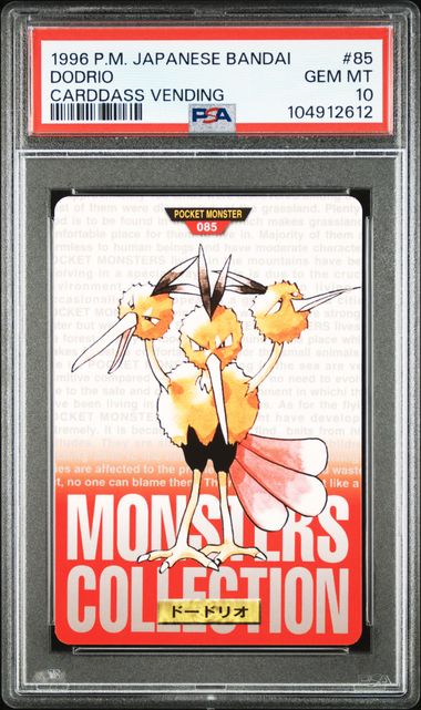 Dodrio card PSA 10, cert 104912612