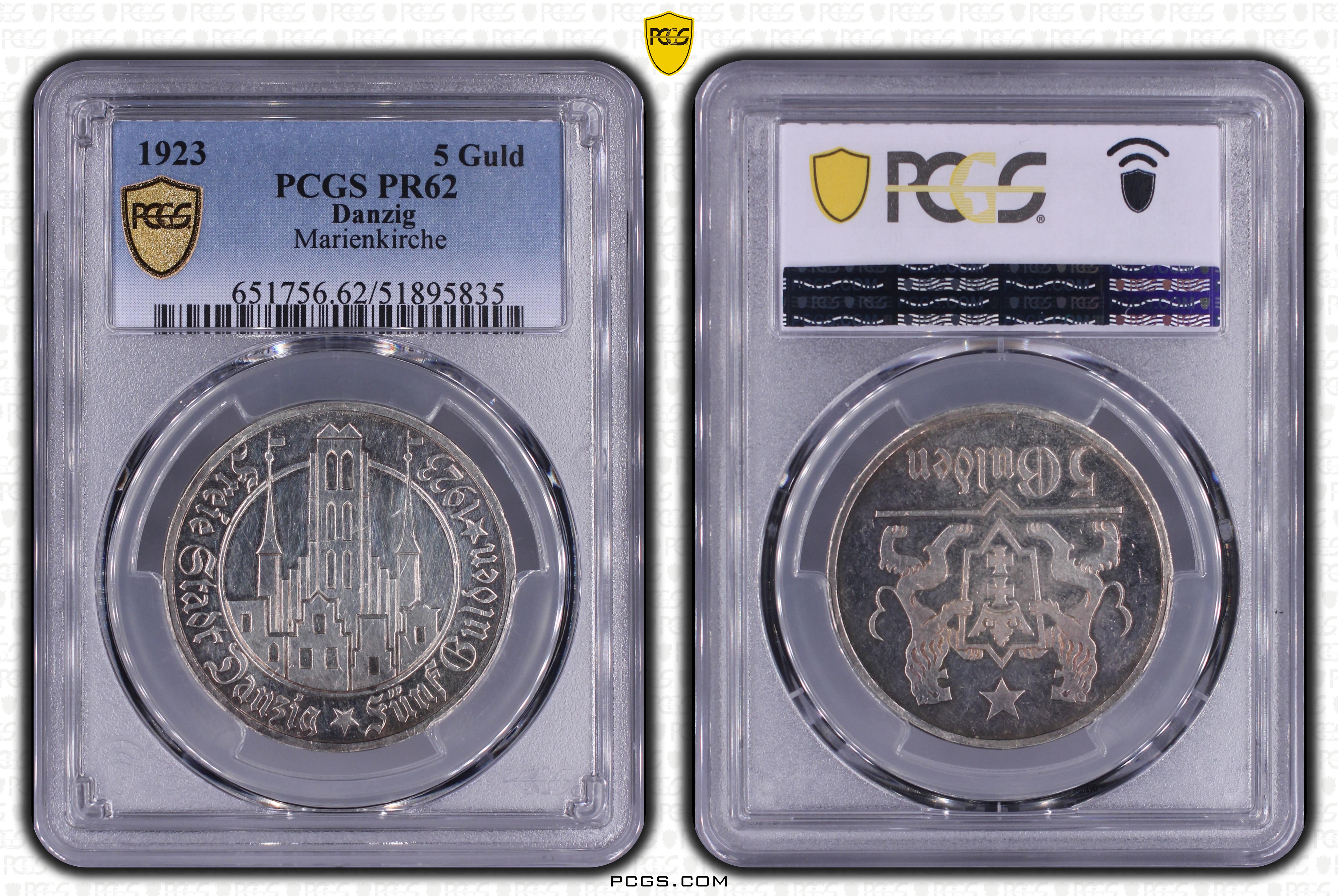 PCGS Certificate Verification Coin Details for Cert #51895835
