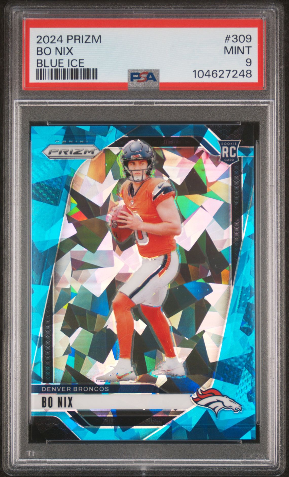 2024 Panini PANINI PRIZM Blue Ice #309 Bo Nix front