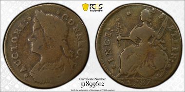 1787 CT 1/2P Draped Bust Left, ETLIR F15BN