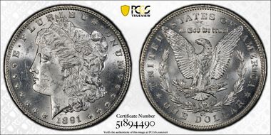 1891-CC $1 MS63