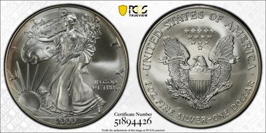 2000 $1 Millennium Set MS69