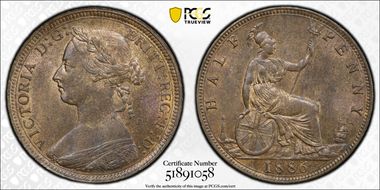 1886 1/2D S-3956 MS64BN