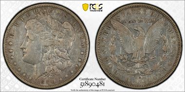 1900-O/CC $1 VAM 11, Overmintmark N1