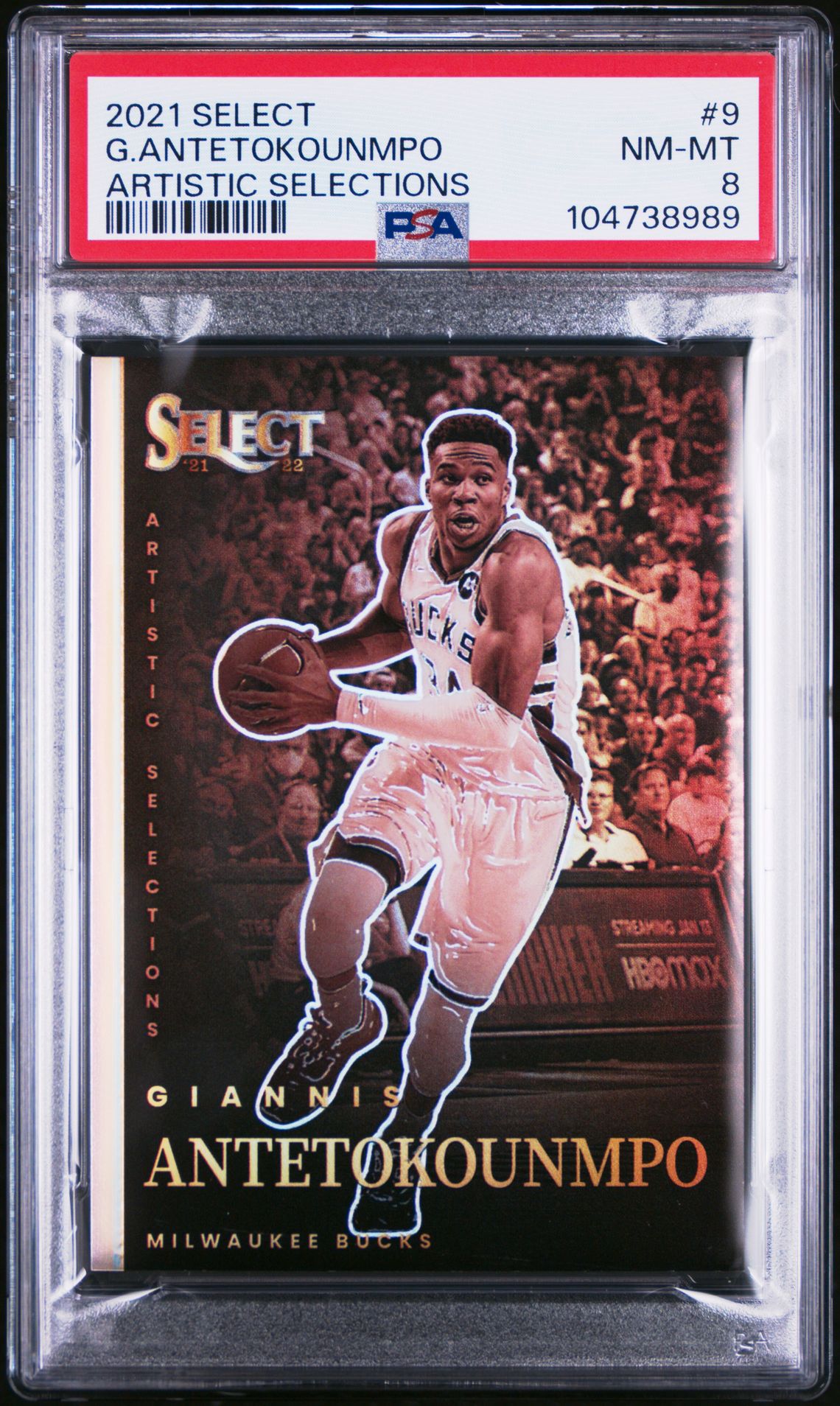 2021 Panini PANINI SELECT ARTISTIC SELECTIONS #9 G.Antetokounmpo front