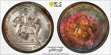 1938 50C New Rochelle MS68+