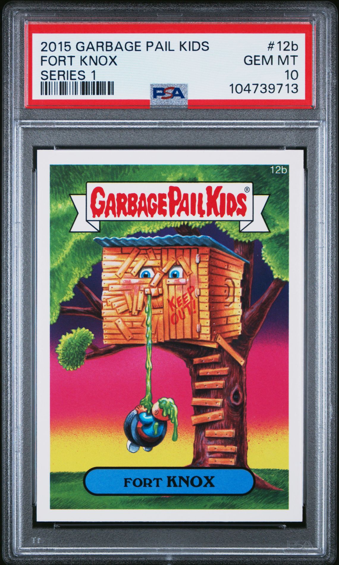 2015 Topps TOPPS GARBAGE PAIL KIDS SERIES 1 #12B Fort Knox front